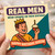 Funny Birthday Card for Him - Real Men Wear Crowns on Their Birthday - Happy Queen!