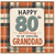 Granddad 80th Birthday Card, Happy 80th Birthday to an Amazing Grandad