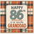 86th Birthday Card for Granddad, Amazing Granddad Birthday Card