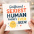 Girlfriend Card - Sexiest Human There's Ever Been! Funny Cute Love/Anniversary Card for Girlfriend, Romantic Valentine's Day with Hearts and Character