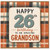 26th Birthday Card for Grandson