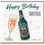74th Birthday Card Brother, Happy Birthday Beer and Champagne Design