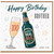 Brother 100th Birthday Card, Happy Birthday Beer Bottle and Cheers Design