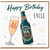 46th Birthday Card for Uncle, Happy Birthday Uncle Beer and Champagne Design
