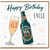 63rd Birthday Card for Uncle, Funny Beer Birthday Card with Cheers to You