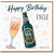 66th Birthday Card for Uncle, Happy Birthday Uncle Beer and Champagne Cheers Card