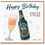 68th Birthday Card for Uncle, Happy Birthday Cheers Beer and Champagne Design