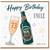 Uncle 73rd Birthday Card, Happy Birthday Uncle Beer Bottle and Champagne Glass Design