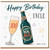 100th Birthday Card for Uncle, Happy Birthday Uncle Beer and Champagne Celebration Card