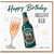 89th Birthday Card for Dad, Brilliant Dad Birthday Card with Beer and Champagne Design