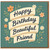 Happy Birthday Beautiful Friend Card - Floral Ribbon and Flowers Design, Heartfelt Birthday Card for a Special Friend
