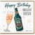 50th Birthday Card for Cousin, Happy Birthday Brilliant Cousin Beer and Champagne Design