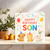 Happy Birthday Son Card - Cute Puppy, Kitten & Bunny, Rainbow Confetti & Balloons - Fun Kids Boy Birthday Card, Square 145mm x 145mm, Includes Kraft Envelope