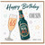 65th Birthday Card for Cousin, Happy Birthday Cheers Beer and Champagne Design
