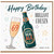 69th Birthday Card for Cousin, Brilliant Cousin Happy Birthday Beer and Champagne Design