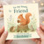 Friend Birthday Card - To My Lovely Friend, With Love On Your Birthday - Cute Woodland Squirrel, Hedgehog and Mouse Design