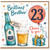 23rd Birthday Card for Brother, Brilliant Brother Happy Birthday Cheers to You