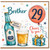 Brother 29th Birthday Card, Cheers to You Beer and Golden Ale Design