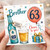 Brother 63rd Birthday Card, Cheers to You Beer and Balloon Design
