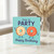 Time to Party Birthday Card - Cute Dancing Doughnuts with Sprinkles - Fun Cartoon Happy Birthday