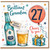 27th Birthday Card for Grandson, Brilliant Grandson Birthday Card with Beer Bottle, Pint Glass and Gift