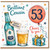 53rd Birthday Card for Cousin, Brilliant Cousin Cheers to You Design