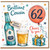 62nd Birthday Cousin Card, Brilliant Cousin Happy Birthday Beer Card