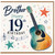 Brother 19th Birthday Card with Guitar Design