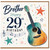 Brother 29th Birthday Card with Guitar Design