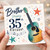Brother 35th Birthday Card with Guitar and Music Notes