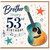 Brother 53rd Birthday Card, Music Guitar Design