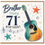 Brother 71st Birthday Card, Music Guitar Design