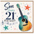 Son 21st Birthday Card, Musical Guitar Birthday Card