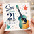 Son 21st Birthday Card, Musical Guitar Birthday Card