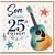 Son 25th Birthday Card, Music Guitar Design