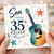 Son 35th Birthday Card, Guitar and Music Themed Happy Birthday Card
