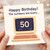Funny 50th Birthday Card - Retro Computer Design with 'The Numbers Are Scary' Message - Humorous Milestone Card for Men or Women, Friends and Colleagues