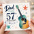 Dad 57th Birthday Card, Guitar Music Lover Birthday Card
