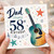 58th Birthday Card for Dad, Musical Guitar Birthday Card