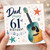 Dad 61st Birthday Card, Guitar Music Design