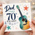 Dad 70th Birthday Card, Guitar Music Theme