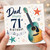Dad 71st Birthday Card, Musical Guitar Design