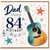 Dad 84th Birthday Card, Guitar and Music Theme Birthday Card