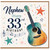Nephew 33rd Birthday Card, Guitar Music Star Design