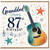 Granddad 87th Birthday Card, Musical Guitar Design