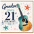 Grandson 21st Birthday Card, Guitar Music Design