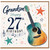 Grandson 27th Birthday Card, Guitar Music Themed Birthday Card