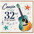 Cousin 32nd Birthday Card, Musical Guitar Birthday Card