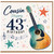 Cousin 43rd Birthday Card, Guitar Music Theme Birthday Card