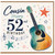 Cousin 52nd Birthday Card, Guitar Music Themed Birthday Card
